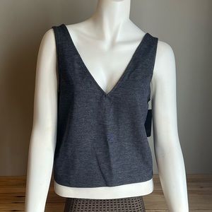 NWT Rachel Rachel Roy Cropped indigo denim tank Size Medium